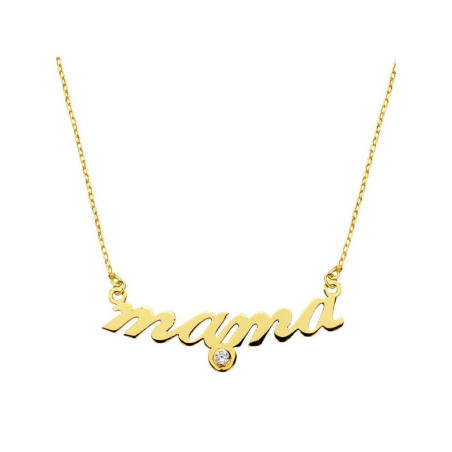 Colgante mama oro amarillo con circonita 16784