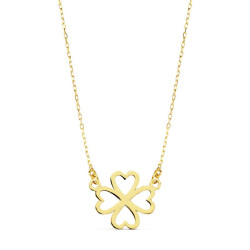 Colgante de corazones oro amarillo 16848