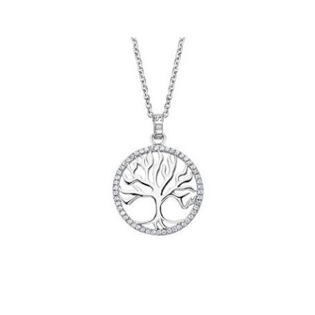 Colgante Lotus Silver árbol de la vida circonitas LP1779-1/1