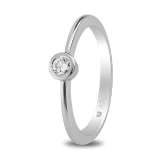 Anillo de compromiso con brillante de 0,10ct