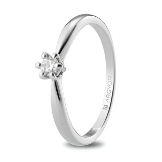 Anillo de compromiso con diamante de 0,15 ct