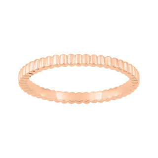 Alianza de boda oro rosa de 1.80mm con rectángulos