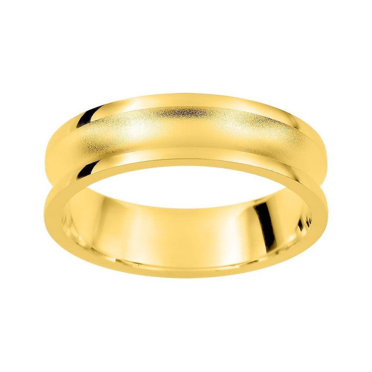 Alianza cóncava 5mm oro amarillo - foto 1