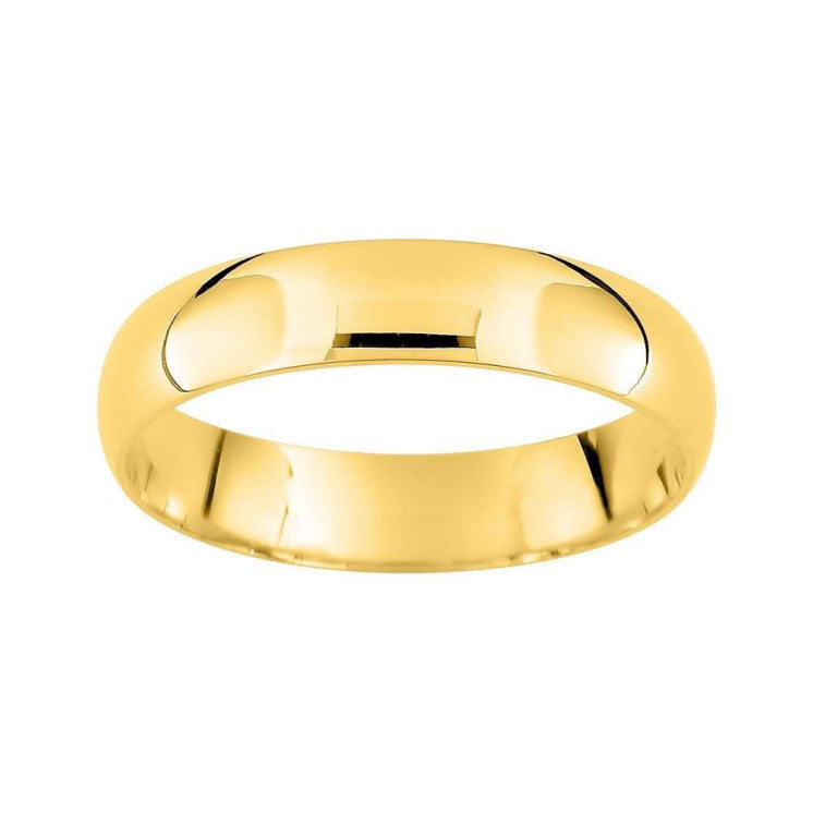Alianza de boda 9 kilates clásica oro amarillo de 4 milímetros - foto 1