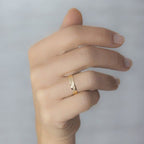 Alianza de boda 9 kilates cóncava de oro amarillo - foto 4