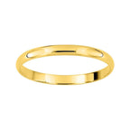 Alianza de boda 9 kilates oro amarillo 2 milímetros de ancho - foto 1