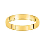 Alianza de boda facetada de oro amarillo mod. Espejos - foto 1