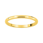 Alianza de boda media caña oro amarillo con 1,80mm - foto 1