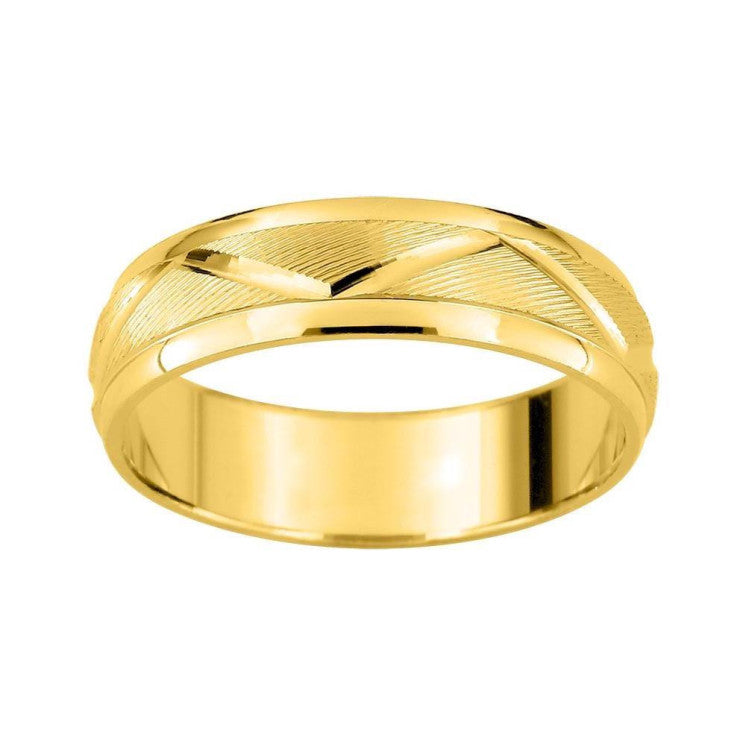 Alianza de boda oro amarillo de 18 kilates 5mm ancho - foto 1
