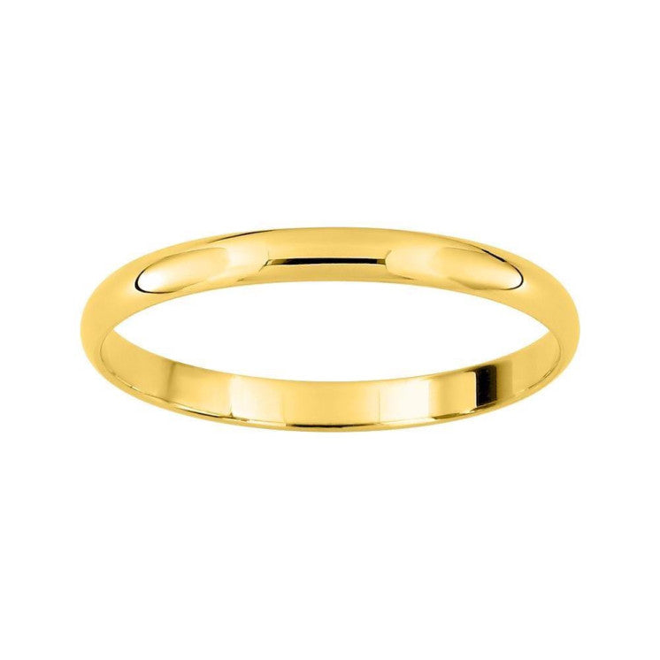 Alianza de boda oro amarillo de 18k pulido de 2 milímetros - foto 1