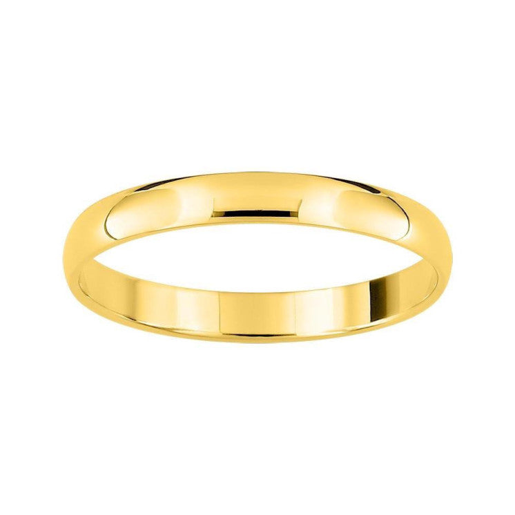 Alianza de boda oro amarillo de 18k pulido de 2,50 milímetros - foto 1