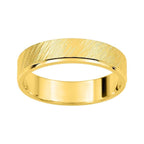 Alianza de oro amarillo 4.5mm ancho mate efecto Flips - foto 1