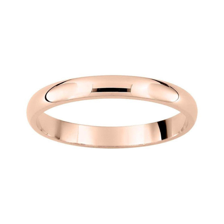 Alianza de oro rosa de 18k interior confort de 2,50 milímetros - foto 1