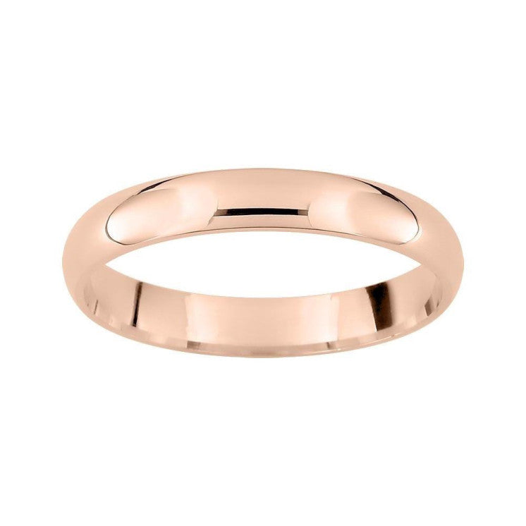 Alianza de oro rosa de 18k interior confort de 3 milímetros - foto 1