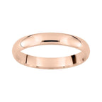 Alianza de oro rosa de 18k interior confort de 3 milímetros - foto 1