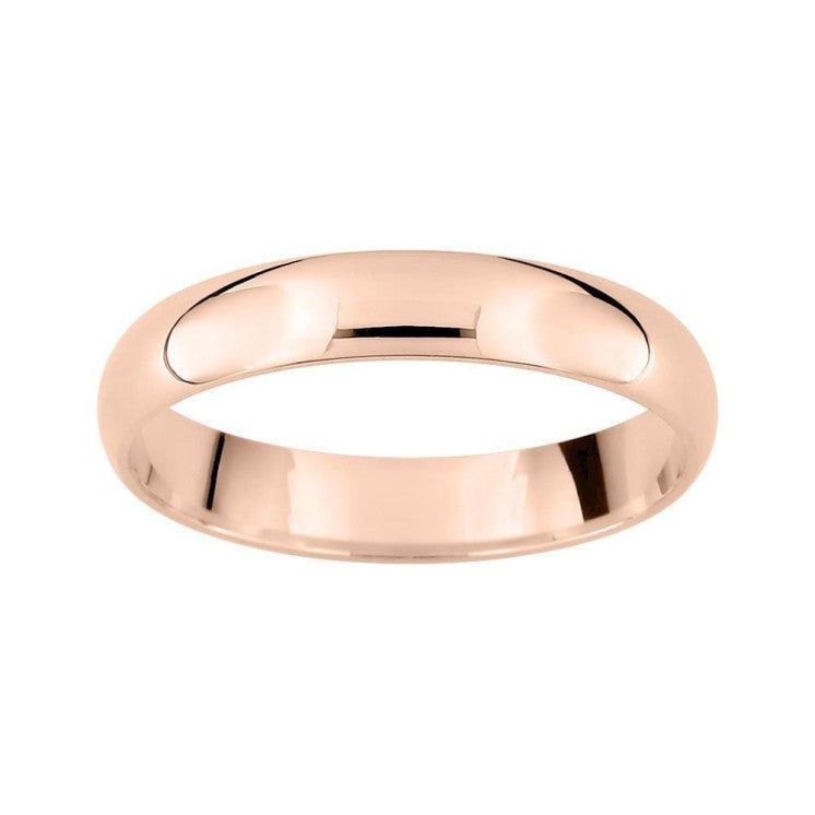 Alianza de oro rosa de 18k interior confort de 3,50 milímetros - foto 1