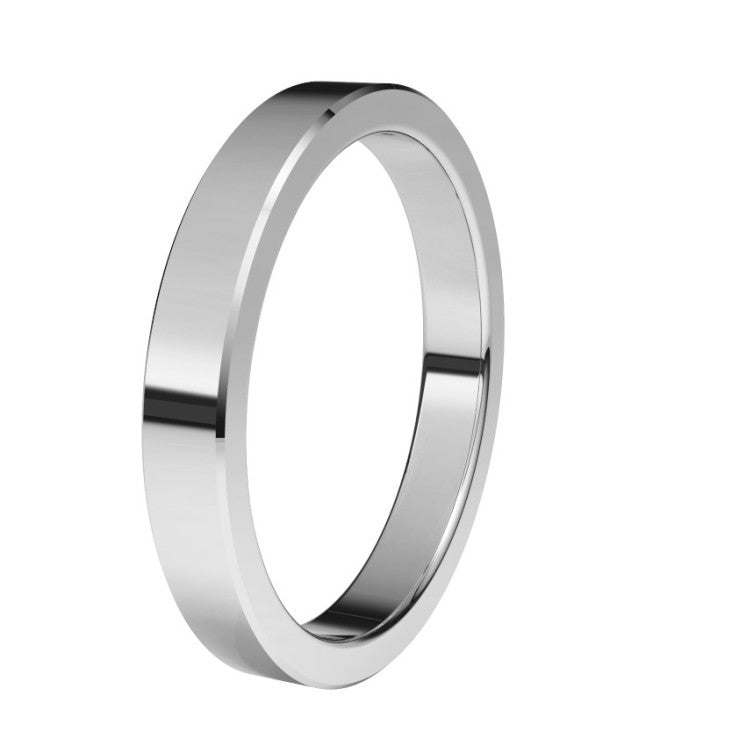 Alianza de platino 3mm plana - foto 1