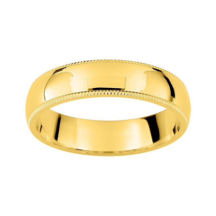 Alianza oro amarillo 4.5mm biseles grabados - foto 1