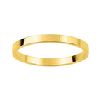Alianza plana 2 milímetros ancho de oro amarillo 18k - foto 1